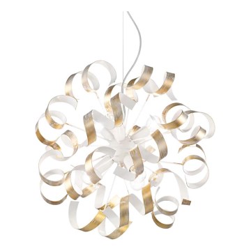 Ideal Lux - Chandelier on a string VORTEX 6xE14/40W/230V d. 53 cm gold/patina