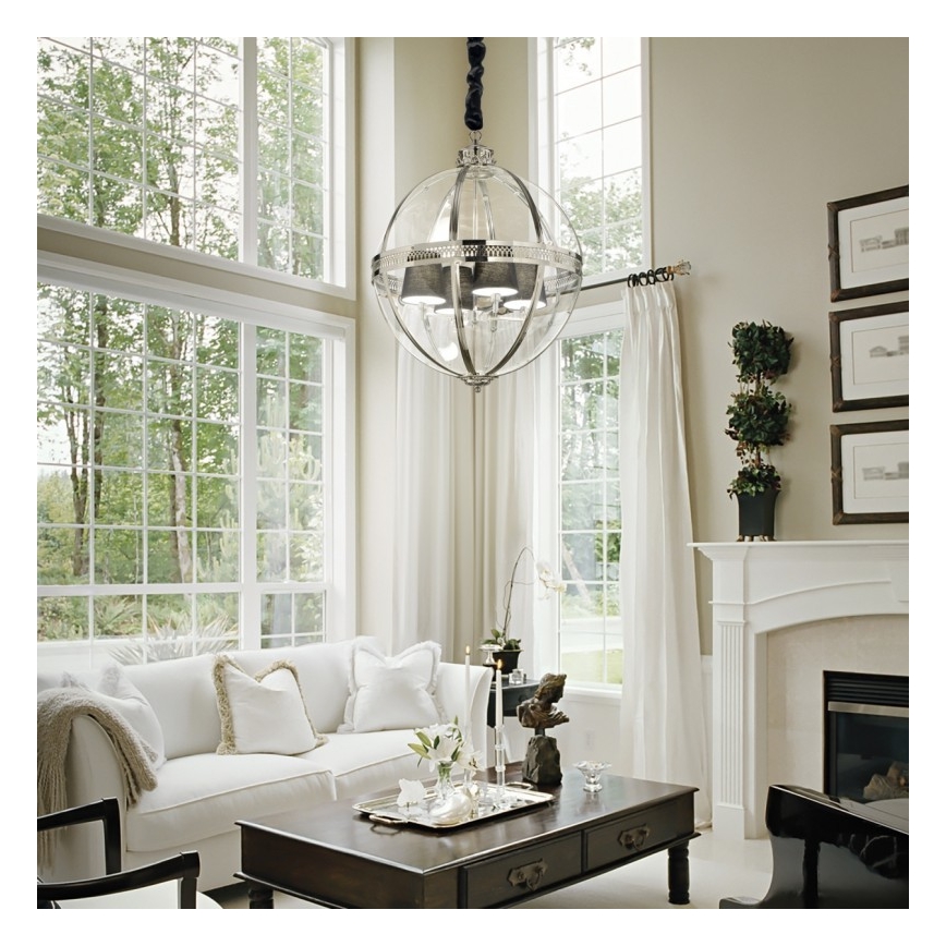 Ideal Lux - Chandelier on a string WORLD 4xE14/40W/230V