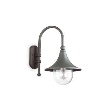 Ideal Lux - CIMA Outdoor Wall Light 1xE27/52W/230V IP43 Anthracite