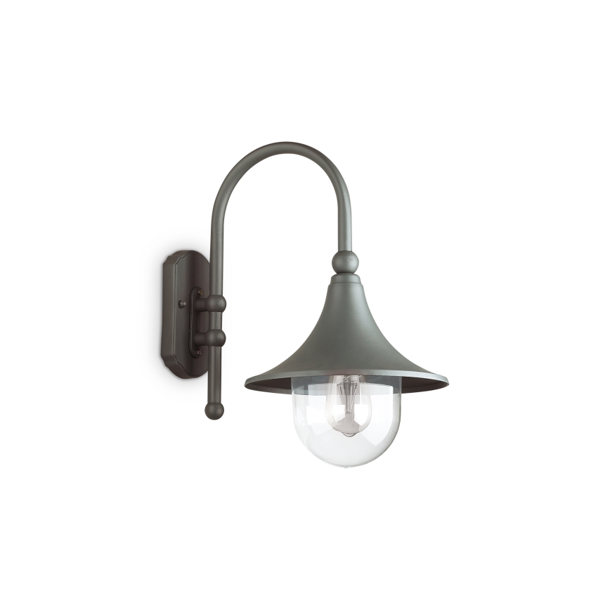 Ideal Lux - CIMA Outdoor Wall Light 1xE27/52W/230V IP43 Anthracite