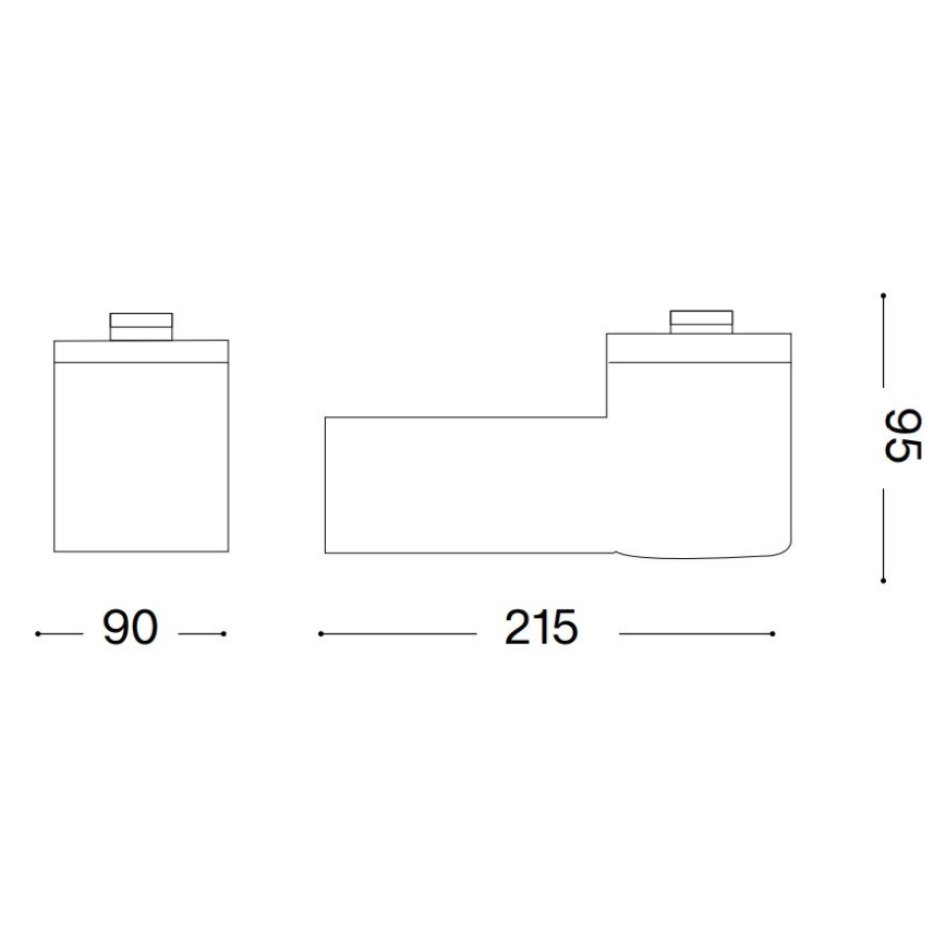 Ideal Lux - CLIO Outdoor Wall Light 1xE27/42W/230V IP44 Black
