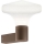 Ideal Lux - CLIO Outdoor Wall Light 1xE27/42W/230V IP44 Brown