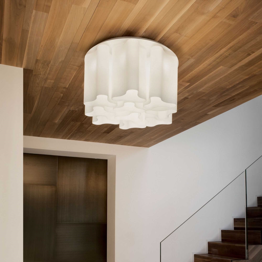 Ideal Lux - COMPO Ceiling Light 6xE27/52W/230V, Ø 56 cm, White