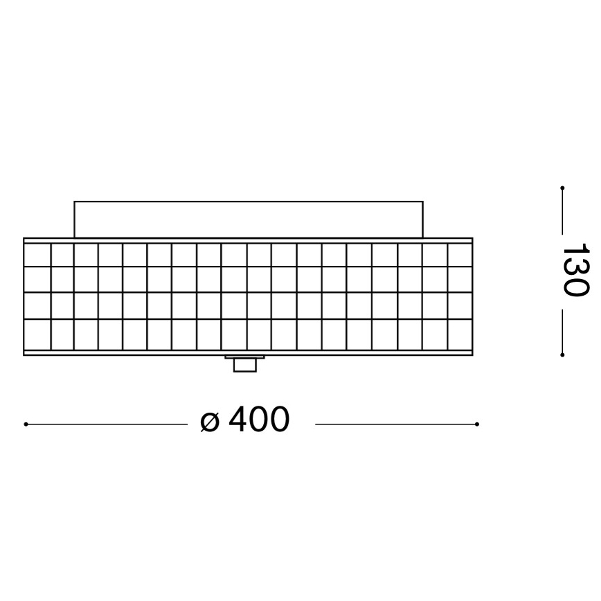 Ideal Lux - Crystal ceiling light 6xG9/40W/230V