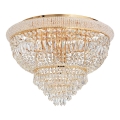 Ideal Lux - Crystal ceiling light DUBAI 24xE14/28W/230V d. 78 cm gold