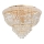 Ideal Lux - Crystal ceiling light DUBAI 24xE14/28W/230V d. 78 cm gold