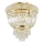 Ideal Lux - Crystal ceiling light DUBAI 3xE14/28W/230V d. 32 cm gold
