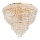 Ideal Lux - Crystal ceiling light DUBAI 6xE14/28W/230V d. 52 cm gold