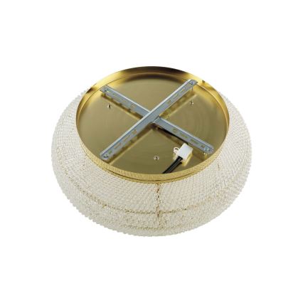 Ideal Lux - Crystal ceiling light PASHA 10xE14/40W/230V d. 55 cm gold