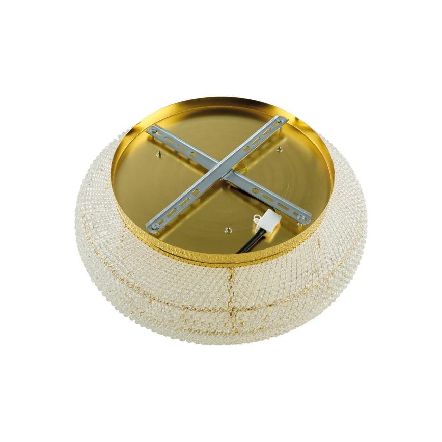Ideal Lux - Crystal ceiling light PASHA 6xE14/40W/230V d. 40 cm gold