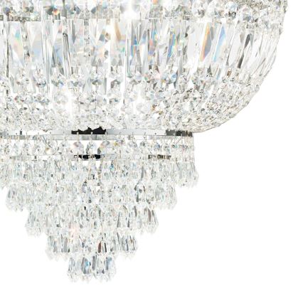 Ideal Lux - Crystal chandelier on a chain DUBAI 10xE14/28W/230V d. 52 cm shiny chrome