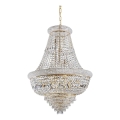 Ideal Lux - Crystal chandelier on a chain DUBAI 24xE14/28W/230V d. 80 cm gold
