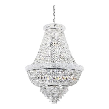 Ideal Lux - Crystal chandelier on a chain DUBAI 24xE14/28W/230V d. 80 cm shiny chrome
