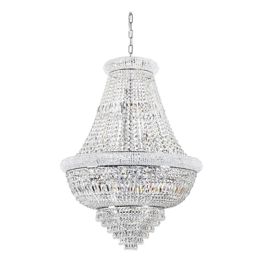 Ideal Lux - Crystal chandelier on a chain DUBAI 24xE14/28W/230V d. 80 cm shiny chrome