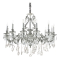 Ideal Lux - Crystal chandelier on a chain GIOCONDA 12xE14/40W/230V d. 90 cm silver