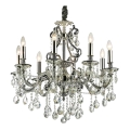 Ideal Lux - Crystal chandelier on a chain GIOCONDA 8xE14/40W/230V d. 73 cm silver