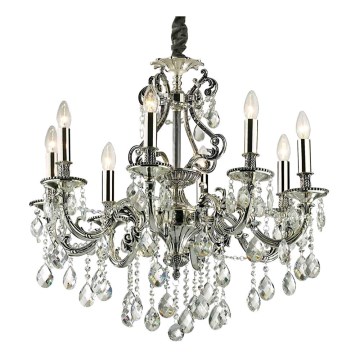 Ideal Lux - Crystal chandelier on a chain GIOCONDA 8xE14/40W/230V d. 73 cm silver