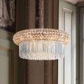 Ideal Lux - Crystal chandelier on a chain NABUCCO 12xE14/40W/230V d. 60 cm gold