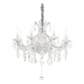 Ideal Lux - Crystal chandelier on a chain NAPOLEON 8xE14/40W/230V d. 67 cm chrome
