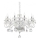 Ideal Lux - Crystal chandelier on a chain NEGRESCO 8xE14/28W/230V d. 73,5 cm clear