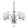 Ideal Lux - Crystal chandelier on a chain PEGASO 5xE14/28W/230V d. 72 cm shiny chrome
