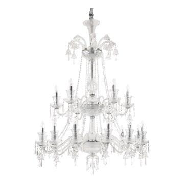 Ideal Lux - Crystal chandelier on a chain REDENTORE 18xE14/40W/230V d. 102 cm clear