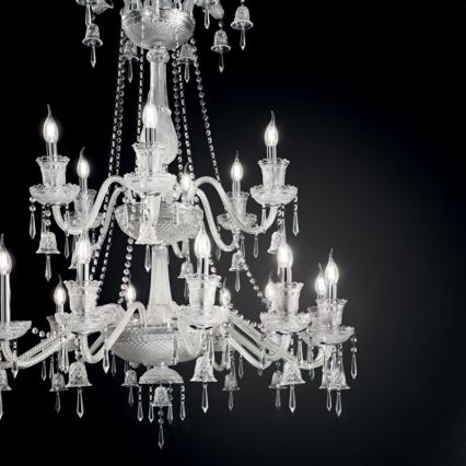 Ideal Lux - Crystal chandelier on a chain REDENTORE 18xE14/40W/230V d. 102 cm clear