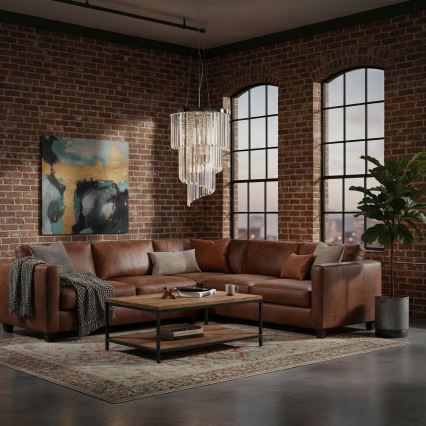 Ideal Lux - Crystal chandelier on a string CARLTON 8xE14/40W/230V d. 40 cm shiny chrome