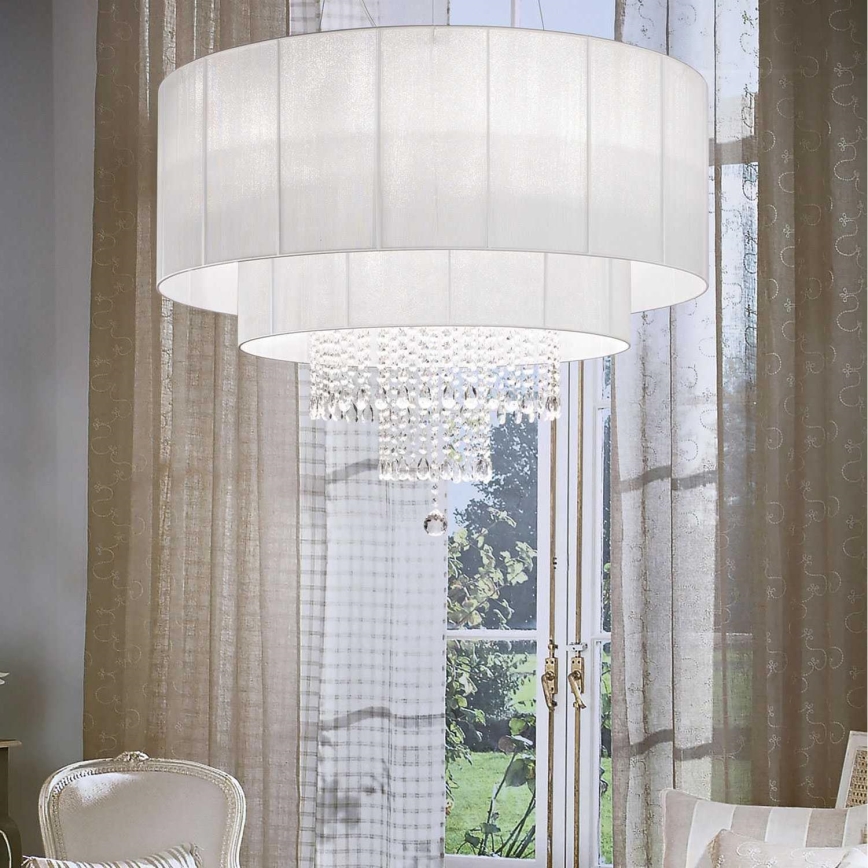 Ideal Lux - Crystal chandelier on a string OPERA 10xE27/60W/230V d. 90 cm white