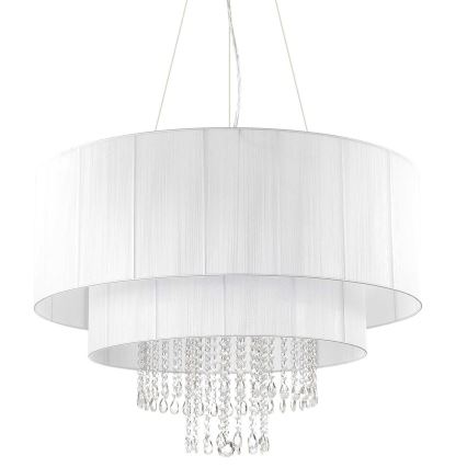 Ideal Lux - Crystal chandelier on a string OPERA 10xE27/60W/230V d. 90 cm white