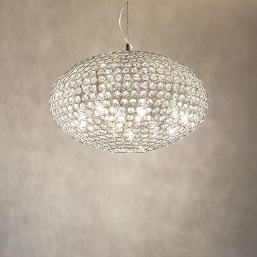 Ideal Lux - Crystal chandelier on a string ORION 12xE14/40W/230V d. 60 cm silver