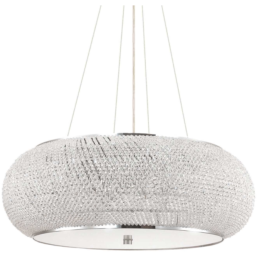 Ideal Lux - Crystal chandelier on a string PASHA 14xE14/40W/230V d. 65 cm shiny chrome