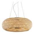 Ideal Lux - Crystal chandelier on a string PASHA 14xE14/40W/230V d. 65 cm gold