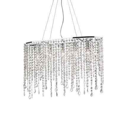 Ideal Lux - Crystal chandelier on a string RAIN 5xE14/40W/230V clear