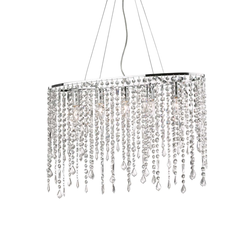 Ideal Lux - Crystal chandelier on a string RAIN 5xE14/40W/230V clear