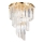 Ideal Lux - Crystal surface-mounted chandelier CARLTON 12xE14/40W/230V d. 50 cm gold