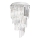Ideal Lux - Crystal surface-mounted chandelier CARLTON 8xE14/40W/230V d. 40 cm shiny chrome