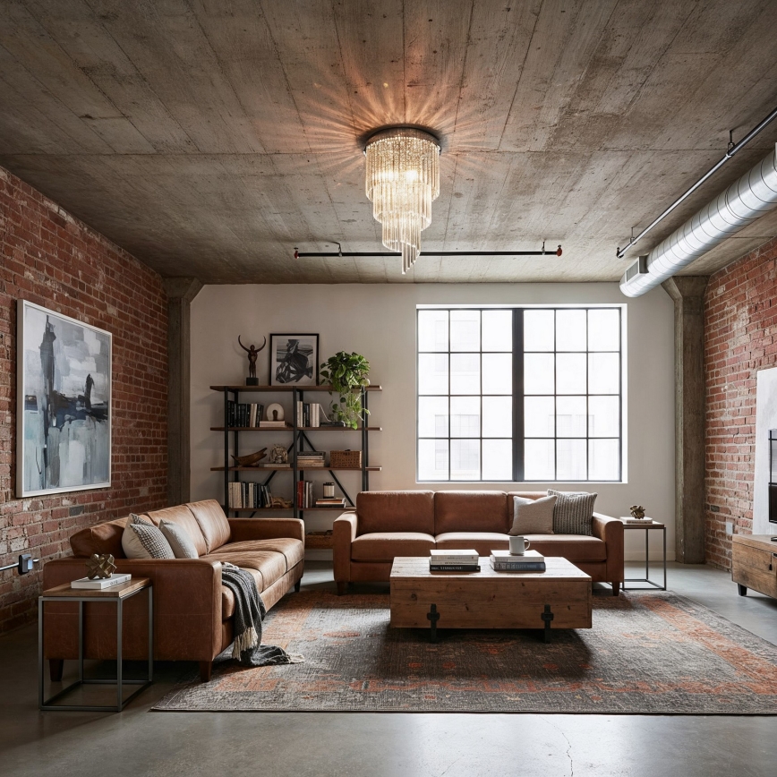 Ideal Lux - Crystal surface-mounted chandelier CARLTON 8xE14/40W/230V d. 40 cm shiny chrome