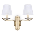 Ideal Lux - Crystal wall lamp PEGASO 2xE14/28W/230V gold