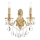Ideal Lux - Crystal wall light GIOCONDA 2xE14/40W/230V gold