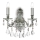 Ideal Lux - Crystal wall light GIOCONDA 2xE14/40W/230V silver