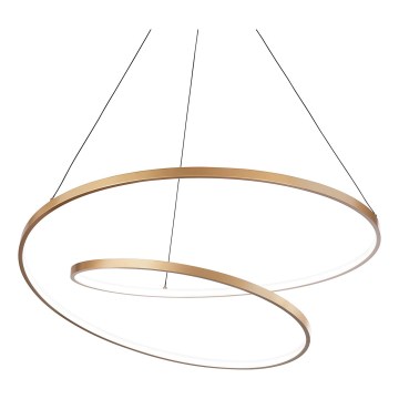 Ideal Lux - Dimmable Cable-Suspended Chandelier OZ LED/48W/230V Ø 60 cm CRI 90 Gold