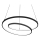 Ideal Lux - Dimmable Cable-Suspended LED Chandelier OZ LED/55W/230V, Ø 80 cm, CRI 90, Black