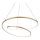 Ideal Lux - Dimmable LED cable-suspended chandelier OZ LED/55W/230V, diam. 80 cm, CRI 90, gold finish