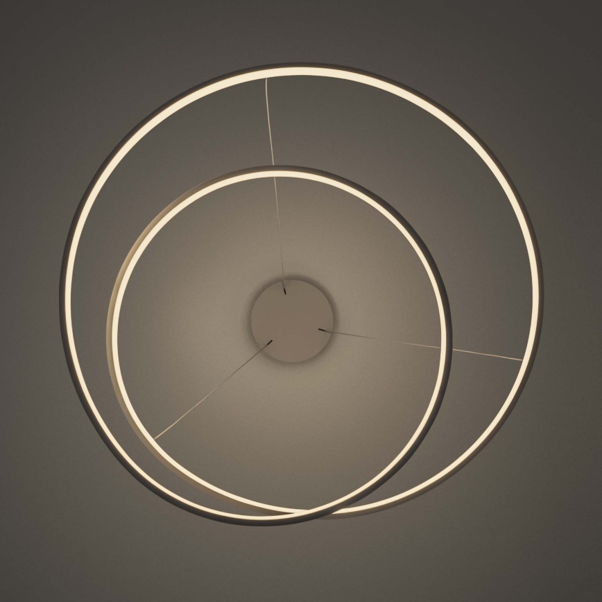 Ideal Lux - Dimmable LED pendant light on cable OZ LED/55W/230V Ø 80 cm CRI 90 white