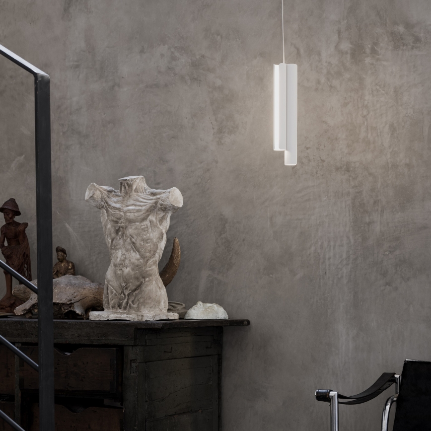 Ideal Lux - Dimmable LED pendant on cable DORICA 3xLED/9W/230V CRI 90 Ø 9.5 cm White