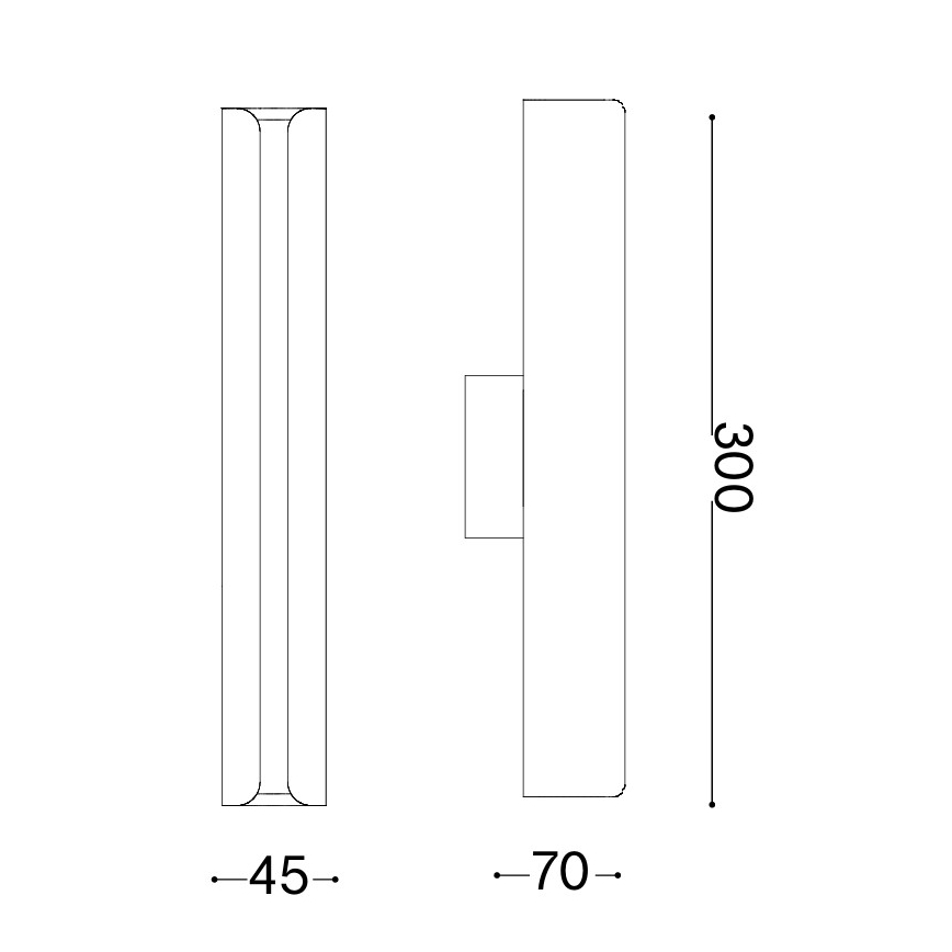 Ideal Lux - LED Wall Light DORICA LED/8,5W/230V CRI 90 grey