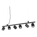 Ideal Lux - DYNAMITE Cable-Suspended LED Chandelier 6x GU10 / 7W / 230V / CRI 90 Black
