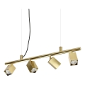 Ideal Lux - DYNAMITE cable-suspended LED pendant 4xGU10/7W/230V CRI 90 brass