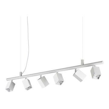 Ideal Lux - DYNAMITE cable-suspended LED pendant 6xGU10/7W/230V CRI 90 white